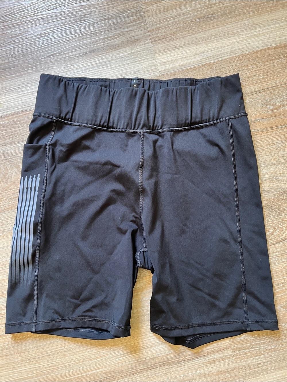 Savage X Fenty Sport Biker Shorts Black High Rise Pocket Women’s 2X